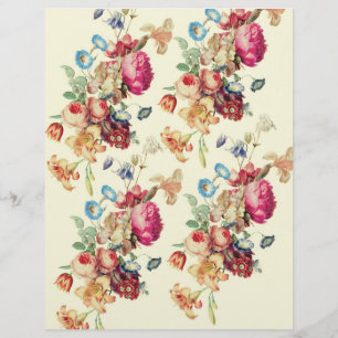 Prospectus 21,6 Cm X 24,94 Cm Modèle Floral vintage do-it-yourself Enveloppes Li