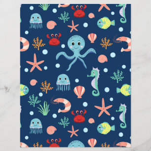 Prospectus 21,6 Cm X 24,94 Cm Monde marin