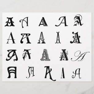 Prospectus 21,6 Cm X 24,94 Cm Monogramme "A"