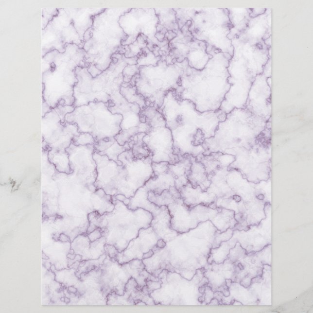 Prospectus 21,6 Cm X 24,94 Cm Motif marbre violet (Dos)