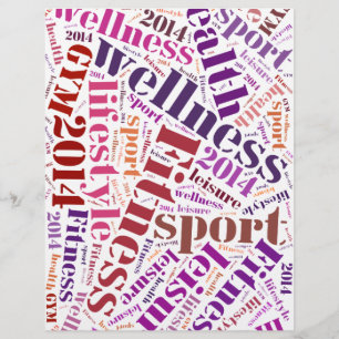 Prospectus 21,6 Cm X 24,94 Cm Mots fitness