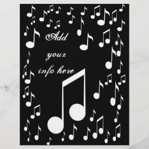 Prospectus 21,6 Cm X 24,94 Cm Notes de Musique_ Flyer