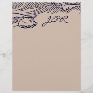 Prospectus 21,6 Cm X 24,94 Cm Ocean Breeze   Rustic Beach do-it-yourself Envelop