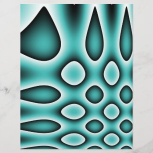 Prospectus 21,6 Cm X 24,94 Cm Papier Origami, points Abstraits et gouttes d'eau