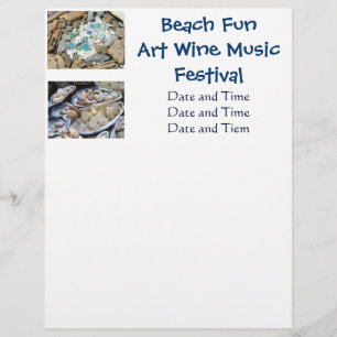 Prospectus 21,6 Cm X 24,94 Cm Papier pour dépliants de festival de musique, d'ar