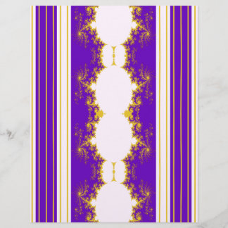Prospectus 21,6 Cm X 24,94 Cm Papier scrapbook Bulk Christmas Fractal Violet