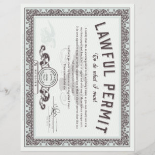 Prospectus 21,6 Cm X 24,94 Cm Permis Juridique De Faire Ce Que Vous Voulez Flyer