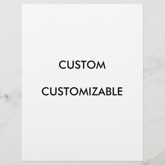 Prospectus 21,6 Cm X 24,94 Cm Personnaliser personnalisable vide (Devant)