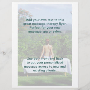 Prospectus 21,6 Cm X 24,94 Cm Photo Massage extérieur