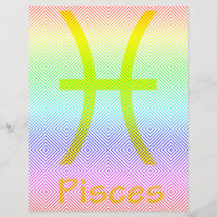 Prospectus 21,6 Cm X 24,94 Cm pisces jaune, rome spectral