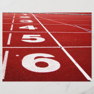 Prospectus 21,6 Cm X 24,94 Cm Piste de course