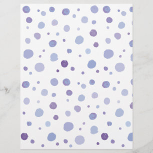 Prospectus 21,6 Cm X 24,94 Cm pois peint à la main