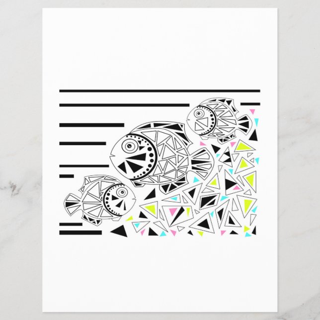 Prospectus 21,6 Cm X 24,94 Cm Poisson (Devant)