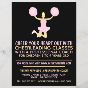 Prospectus 21,6 Cm X 24,94 Cm Pom-pom girl rose, Classes Cheerled Publicité