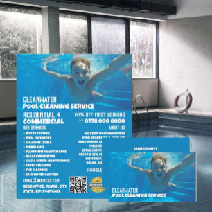 Prospectus 21,6 Cm X 24,94 Cm Portrait Ado, Nettoyage de la piscine