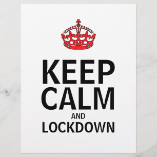 Prospectus 21,6 Cm X 24,94 Cm Poster de Keep Calm and Lockdown