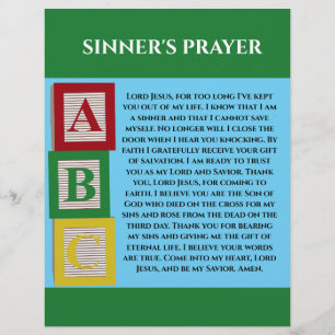 PROSPECTUS 21,6 CM X 24,94 CM PRIÈRE DES SINNERS
