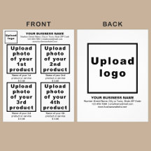 Produits ou services d'affaires sur le prospectus 