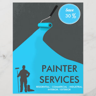Prospectus 21,6 Cm X 24,94 Cm Professional Painter Discount Flyer