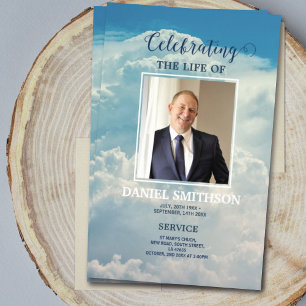 Prospectus 21,6 Cm X 24,94 Cm Programme de services funéraires Célébration du nu