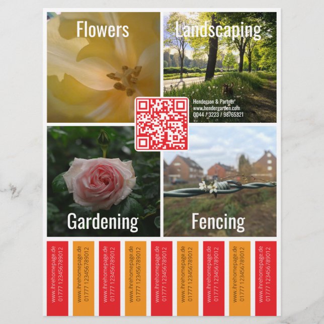 Prospectus 21,6 Cm X 24,94 Cm QR-Code Flyer  (Devant)