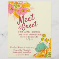 Rencontrez et saluez le Faire-part d'invitation
