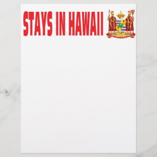 Prospectus 21,6 Cm X 24,94 Cm Reste à Hawaii
