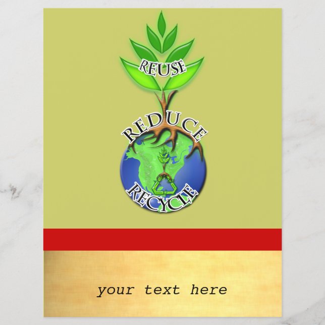 Prospectus 21,6 Cm X 24,94 Cm Réutiliser le cycle ReDuce (Devant)