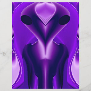 Prospectus 21,6 Cm X 24,94 Cm Rêves arc-en-ciel violet 3D, Alien