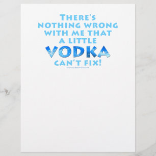 PROSPECTUS 21,6 CM X 24,94 CM RIEN DE MAL AVEC MOI QUE LA VODKA NE PEUT RÉPARER