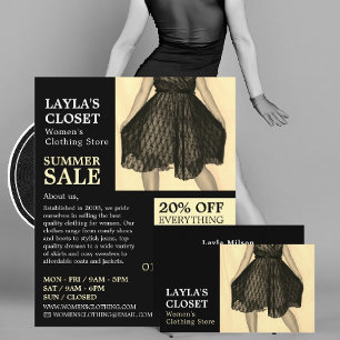 Prospectus 21,6 Cm X 24,94 Cm Robe de fête, Vêtements pour femmes publicité
