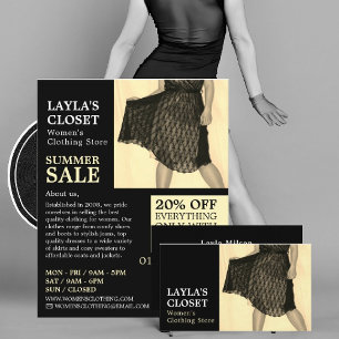 Prospectus 21,6 Cm X 24,94 Cm Robe de fête, Vêtements pour femmes publicité