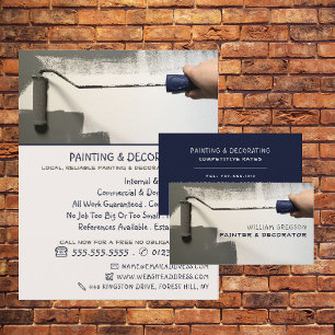 Prospectus 21,6 Cm X 24,94 Cm Rouleau de peinture gris, Peintre & Décorateur Pub