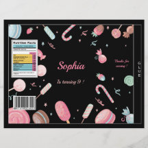 Sac à puces Candyland Wrapper Party Favoriser le s