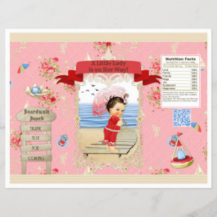 Prospectus 21,6 Cm X 24,94 Cm Sac de chips Boardwalk Victoriana Beach Summer