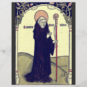 Prospectus 21,6 Cm X 24,94 Cm Saint Benoît de Nursie Patron de l'Europe Catholiq