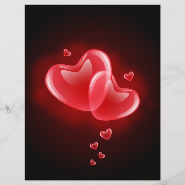 Prospectus 21,6 Cm X 24,94 Cm Saint Valentin, coeur éblouissant (Devant)