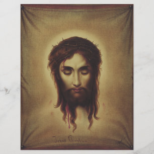 Prospectus 21,6 Cm X 24,94 Cm Sainte Face de Jésus Christ