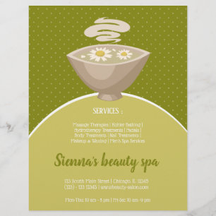 Prospectus 21,6 Cm X 24,94 Cm Salon spa de beauté