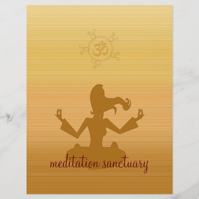 Prospectus 21,6 Cm X 24,94 Cm sanctuaire de méditation (Devant)