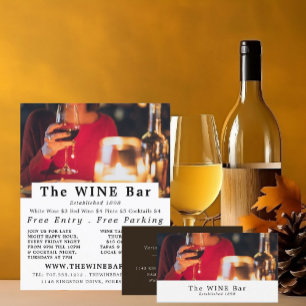 Prospectus 21,6 Cm X 24,94 Cm Scène Du Bar À Vins, Bar À Vins/Publicité Du Vin