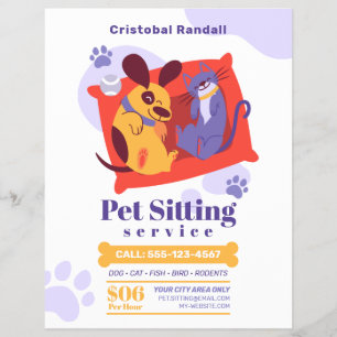 Prospectus 21,6 Cm X 24,94 Cm Service de pose simple pour animaux de compagnie