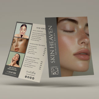 Prospectus 21,6 Cm X 24,94 Cm Services de Spa de Soins de Peau Neutres Modernes