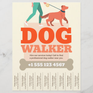 Prospectus 21,6 Cm X 24,94 Cm Simple chien Walker