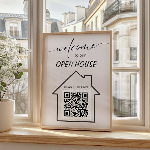 Prospectus 21,6 Cm X 24,94 Cm Simple Immobilier Open House Se connecter Code QR