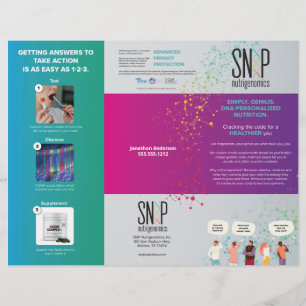 Prospectus 21,6 Cm X 24,94 Cm SNiP do-it-yourself Triplé Flyer