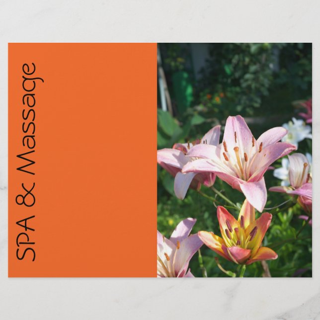 Prospectus 21,6 Cm X 24,94 Cm SPA et massage (Devant)