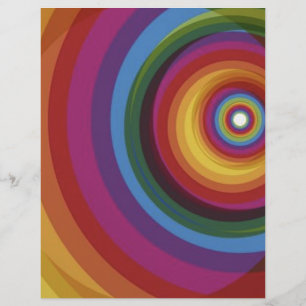 Prospectus 21,6 Cm X 24,94 Cm Spiral Rainbow Vector Background