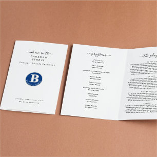 Prospectus 21,6 Cm X 24,94 Cm Sports Award Banquet Football Programme de softbal