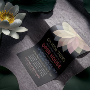 Prospectus 21,6 Cm X 24,94 Cm Studio d'instructeur YOGA Open House Lotus Mandala